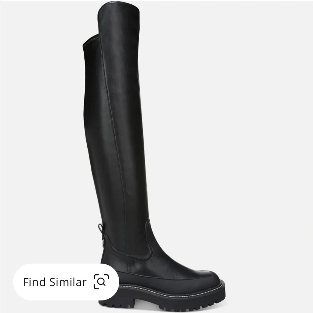 Sam Edelman Lerue‎ Vegan Leather Over The Knee Boot Women’s 7.5 NWOT
